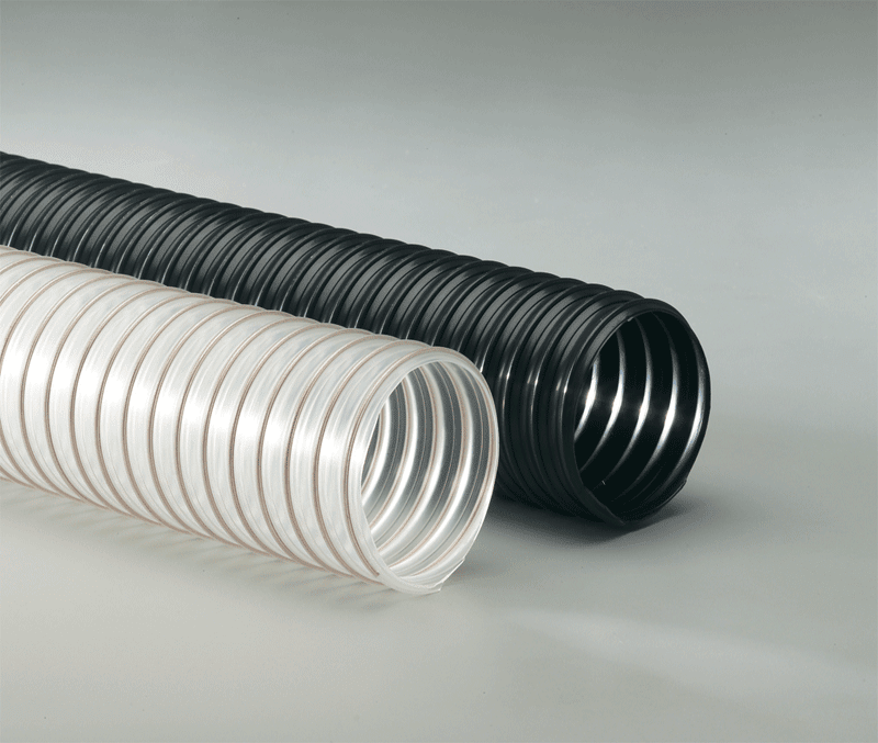 Flx-Thane® MD Urethane 8" x 10' Details about   Clear Wire Reinforced Dust Collection Hose