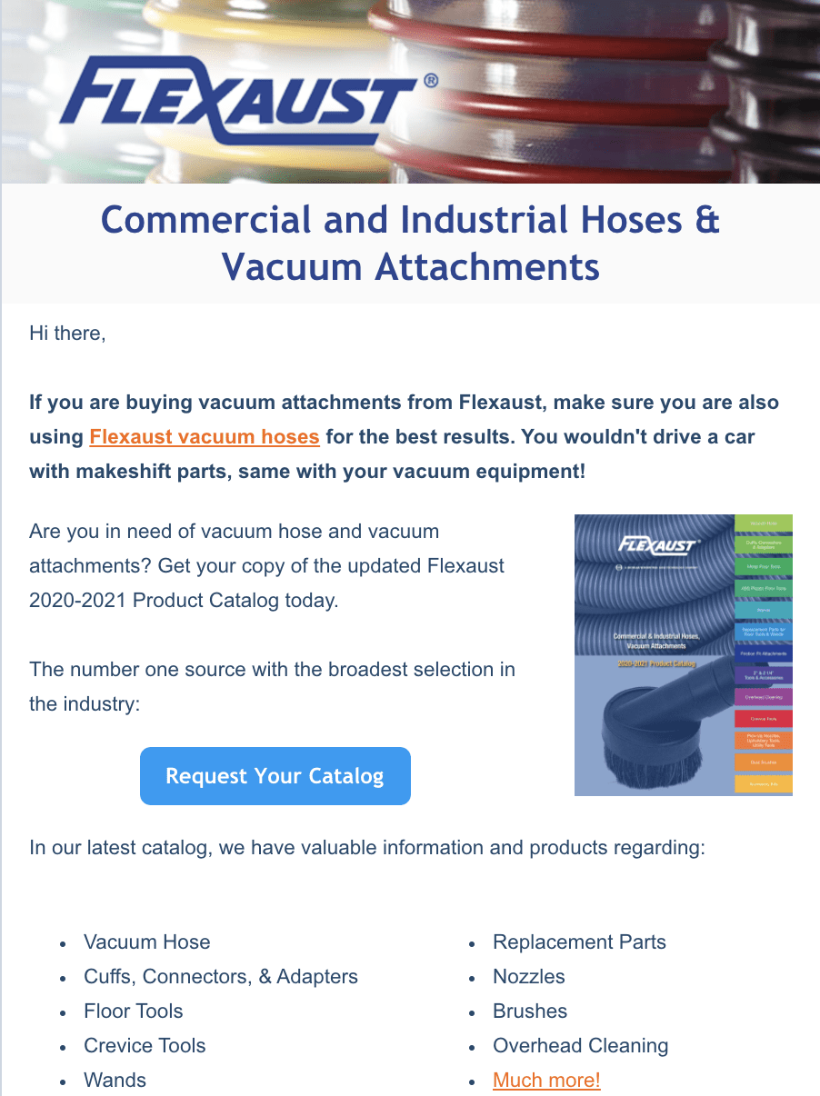 Industrial Hoses and Vacuum Attachments