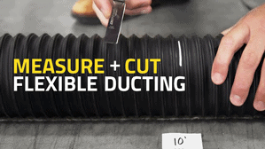 How to Measure and Cut Flexible Ducting Hose from Shipping Box